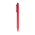 Recycled paper pen with matte finish and black ink red colour