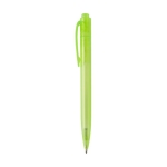 Ocean-derived recycled plastic pen with black ink light-green colour