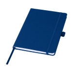 Notebook made from ocean-recycled plastic, A5 lined navy-blue colour