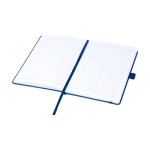 Notebook made from ocean-recycled plastic, A5 lined navy-blue colour