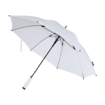 Automatic pongee umbrella made from recycled material, 8 panels, Ø85 white colour