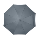 Automatic pongee umbrella made from recycled material, 8 panels, Ø85 grey colour