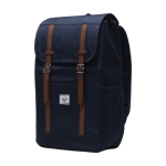 Recycled Herschel Retreat™ backpack for laptops, 15'' multiuse navy-blue colour