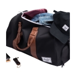 Recycled Herschel Novel™ travel bag with shoe compartment black colour