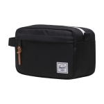 Recycled Herschel Chapter toiletry bag with front pocket and handle black colour