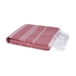 Hammam-style lightweight and absorbent cotton towel, 150 g/m² red colour