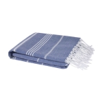 Hammam-style lightweight and absorbent cotton towel, 150 g/m² navy-blue colour