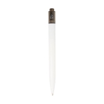 Two-tone pen made from recycled marine plastic, black ink black colour