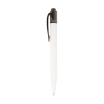 Two-tone pen made from recycled marine plastic, black ink black colour