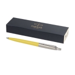 Eco-friendly pen with refill included, black ink, Parker Jotter yellow colour