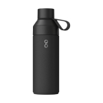 Stainless steel and recycled plastic thermos, 500 ml black colour