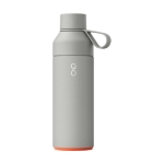 Stainless steel and recycled plastic thermos, 500 ml grey colour