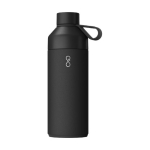 Ocean Bottle stainless steel and recycled plastic thermos, 1 L black colour