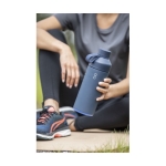 Ocean Bottle stainless steel and recycled plastic thermos, 1 L navy-blue colour