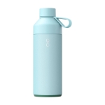 Ocean Bottle stainless steel and recycled plastic thermos, 1 L light blue colour