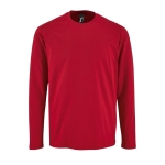 Long sleeve t-shirt, 100% cotton, 190 g/m2, SOL'S Imperial red colour fifth view