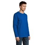 Long sleeve t-shirt, 100% cotton, 190 g/m2, SOL'S Imperial royal blue colour third photographic view