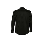 Men's shirt, cotton & elastane, 140 g/m2, SOL'S Brighton black colour rear view