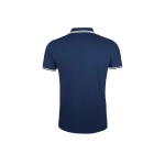 Men's two-tone polo shirt, 200 g/m2, SOL'S Pasadena navy-blue colour rear view