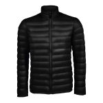 Men's jacket from sorona and recycled polyester, SOL'S Wilson black colour