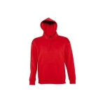 Hoodie made of thick fleece, 320 g/m2, SOL'S Slam red colour fifth view