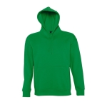 Hoodie made of thick fleece, 320 g/m2, SOL'S Slam green colour eighth view