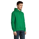 Hoodie made of thick fleece, 320 g/m2, SOL'S Slam green colour eighth photographic view