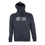 Hoodie made of thick fleece, 320 g/m2, SOL'S Slam navy-blue colour view with print area