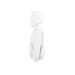 Children's hoodie, cotton and polyester, 280 g/m2, SOL'S SLAM white colour side view