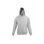 Children's hoodie, cotton and polyester, 280 g/m2, SOL'S SLAM marbled grey colour