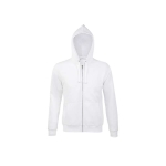 Men's hooded sweater, 80% cotton, 280 g/m2, SOL'S Spike white colour ninth view