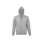 Men's hooded sweater, 80% cotton, 280 g/m2, SOL'S Spike light grey colour