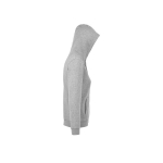 Women's cotton and polyester hoodie, 280 g/m2, SOL'S Spike light grey colour side view