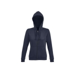 Women's cotton and polyester hoodie, 280 g/m2, SOL'S Spike navy-blue colour