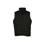 Padded polyamide gilet with two pockets, 210T, SOL'S Warm black colour