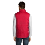 Padded polyamide gilet with two pockets, 210T, SOL'S Warm red colour second photographic view