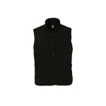 Unisex polyester fleece gilet, 320 g/m2, SOL'S Norway black colour