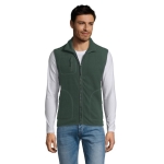 Unisex polyester fleece gilet, 320 g/m2, SOL'S Norway military green colour photographic view