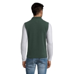 Unisex polyester fleece gilet, 320 g/m2, SOL'S Norway military green colour second photographic view