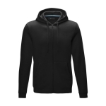 Men’s organic cotton GOTS sweatshirt, 280 g/m², Elevate NXT black colour