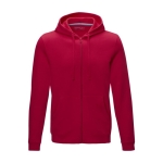 Men’s organic cotton GOTS sweatshirt, 280 g/m², Elevate NXT red colour