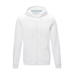 Men’s organic cotton GOTS sweatshirt, 280 g/m², Elevate NXT white colour