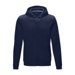 Men’s organic cotton GOTS sweatshirt, 280 g/m², Elevate NXT navy-blue colour