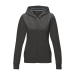 Women’s organic cotton GOTS sweatshirt, 280 g/m², Elevate NXT dark grey colour