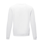 Men’s organic cotton GOTS crew neck sweater, 280 g/m², Elevate NXT white colour