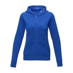 Women’s cotton hoodie, 240 g/m², Elevate Essentials blue colour