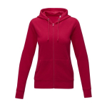 Women’s cotton hoodie, 240 g/m², Elevate Essentials red colour