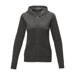 Women’s cotton hoodie, 240 g/m², Elevate Essentials dark grey colour