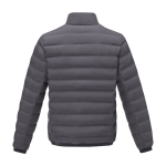 Men’s down jacket in polyester, 164 g/m², Elevate Life dark grey colour