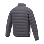 Men’s down jacket in polyester, 164 g/m², Elevate Life dark grey colour